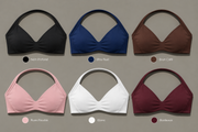 The Form Bra AŌVÉ — six coloris : Noir Profond, Bleu Nuit, Brun Café, Rose Poudré, Blanc et Bordeaux